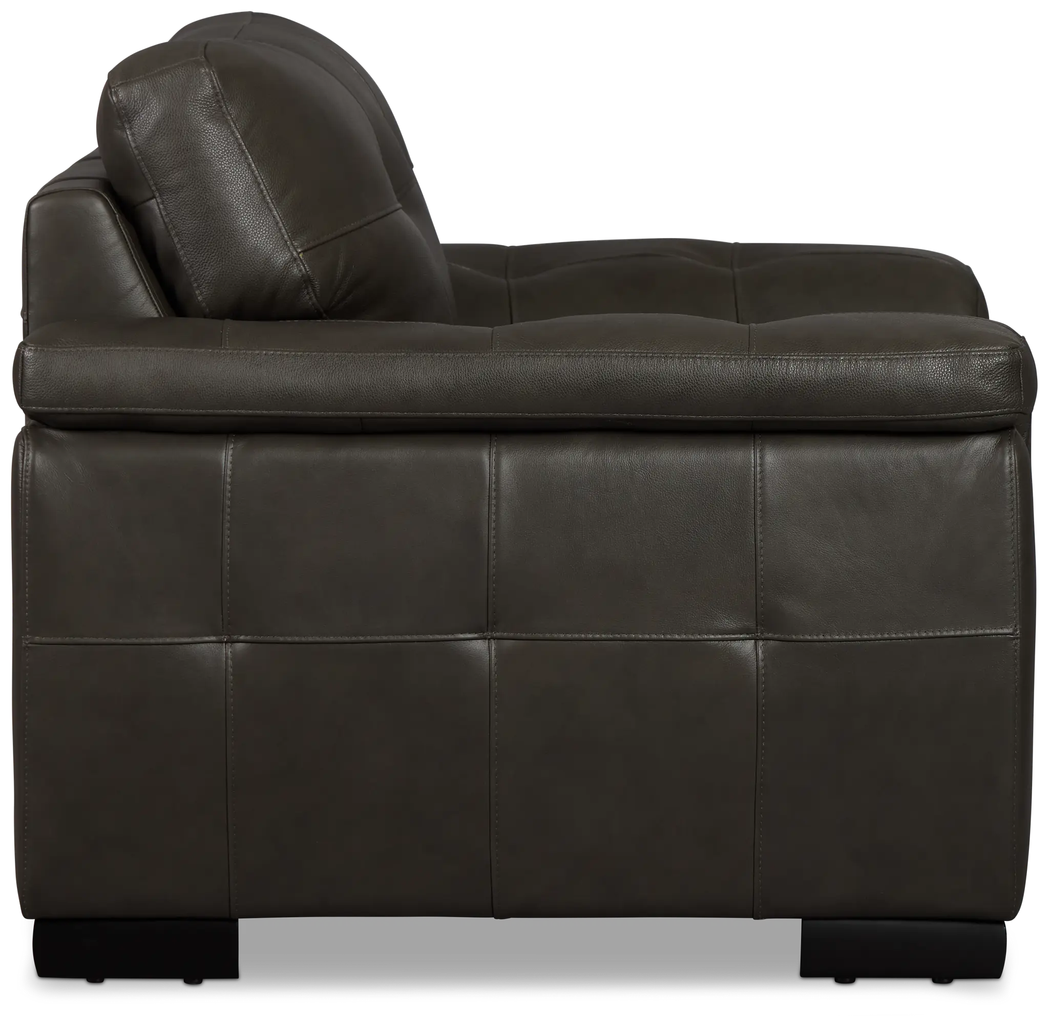 Braden Dark Gray Leather Chair Braden Dark Gray Leather Chair