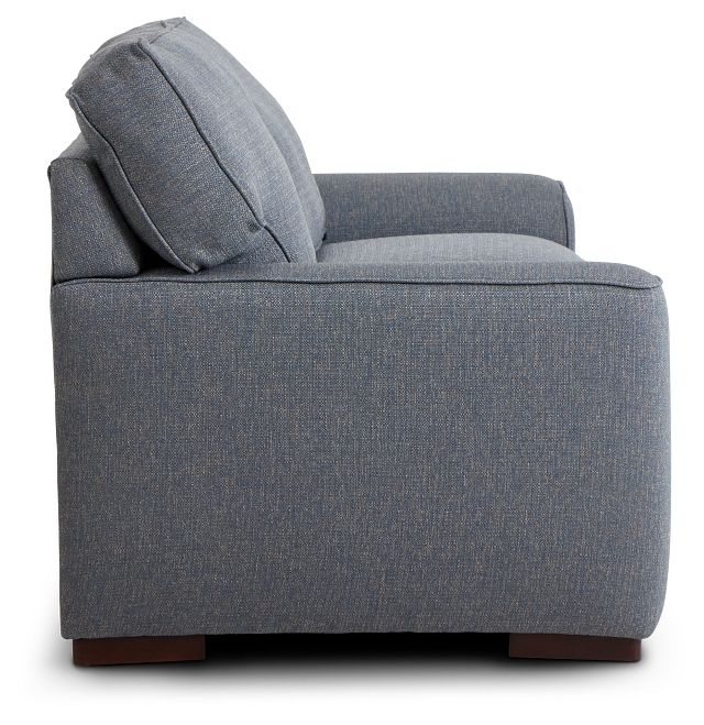 Austin Blue Fabric Loveseat