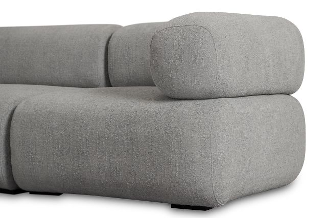 Celeste Light Gray Fabric 8-piece Modular Sectional