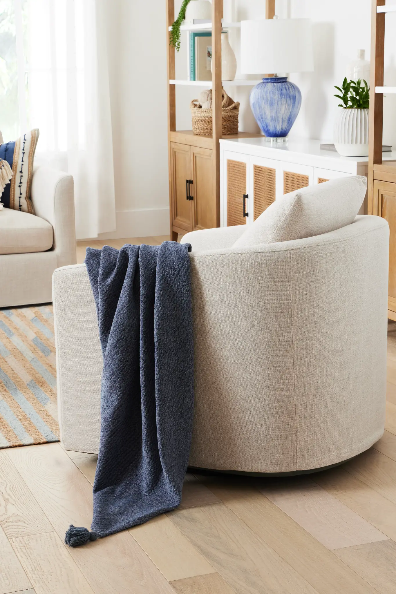 Willow Light Beige Fabric Swivel Chair Willow Light Beige Fabric Swivel Chair
