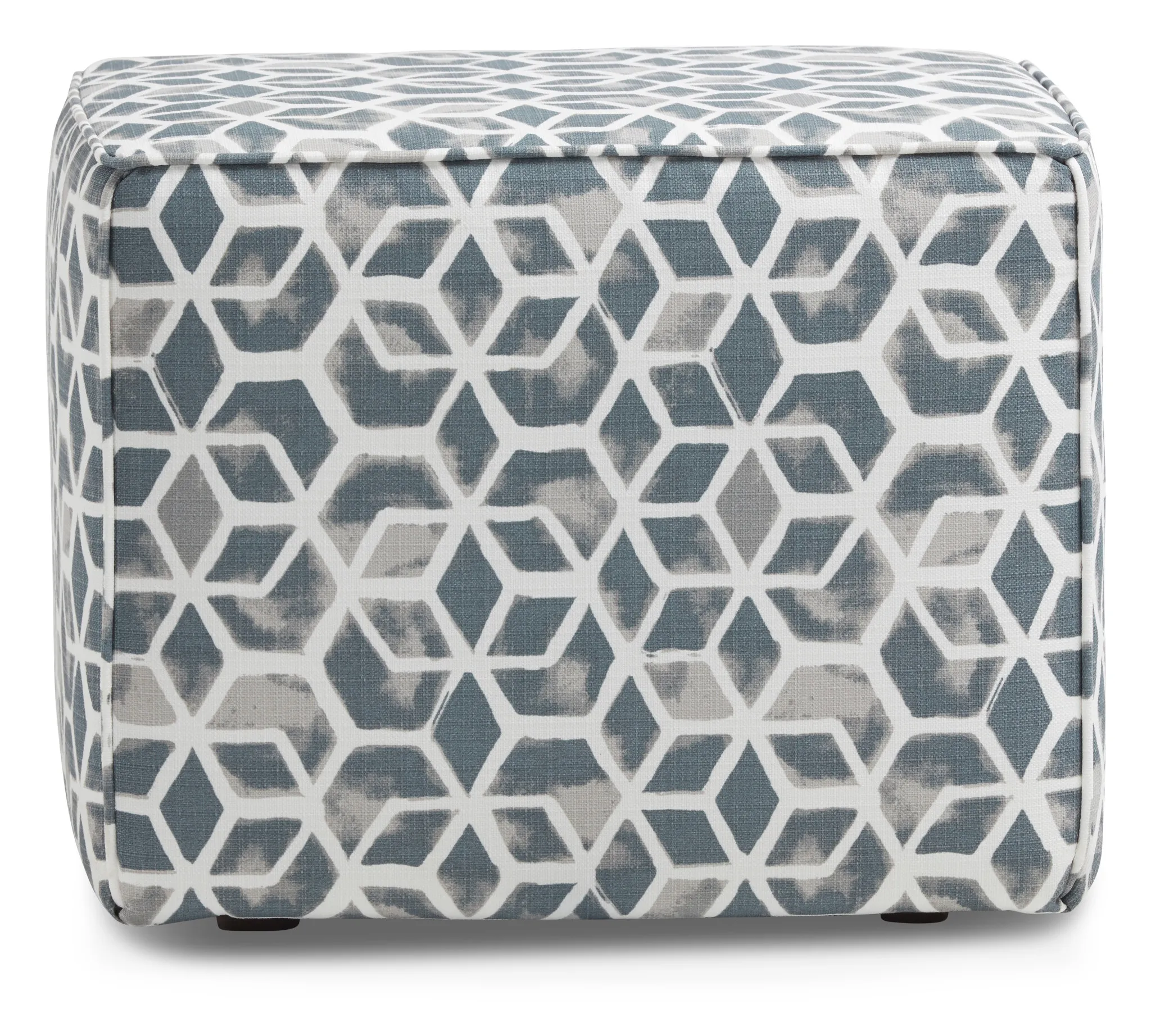 Celtic Gray Geometric Indoor/outdoor Accent Ottoman