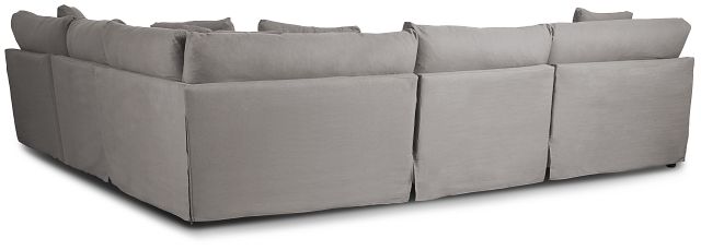 Delilah Gray Fabric Large Two-arm Sectional (10)