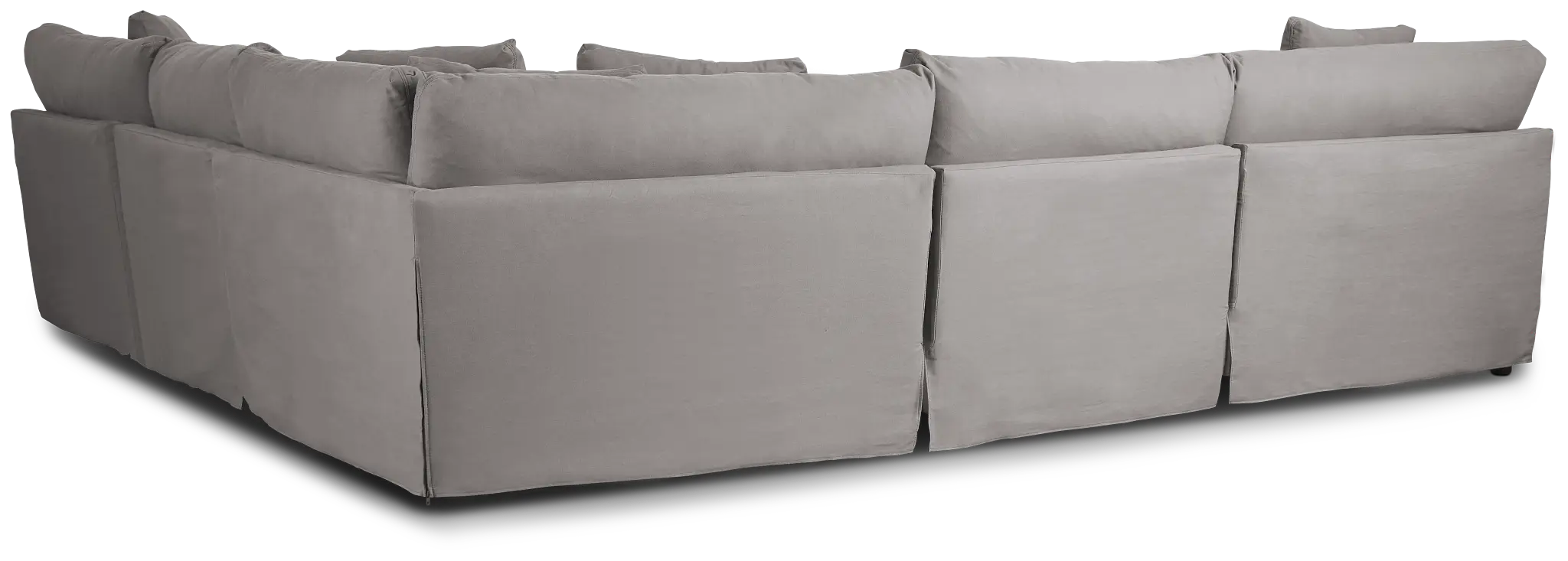 Delilah Gray Fabric Large Two-arm Sectional Delilah Gray Fabric Large Two-arm Sectional