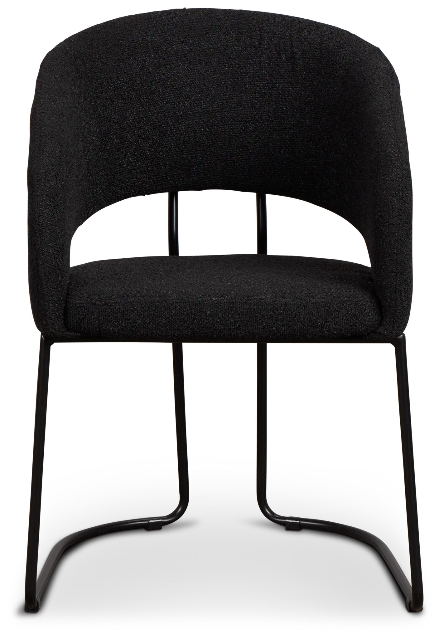 Merrick Black Round Upholstered Side Chair Merrick Black Round Upholstered Side Chair