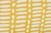 Deja Yellow Fabric Accent Pouf