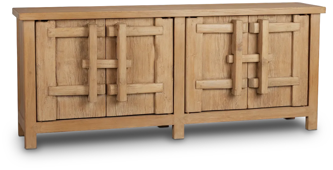 Theo Light Tone Four-door Cabinet