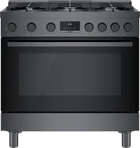 Bosch 800 Series Black 36" Dual Fuel Range