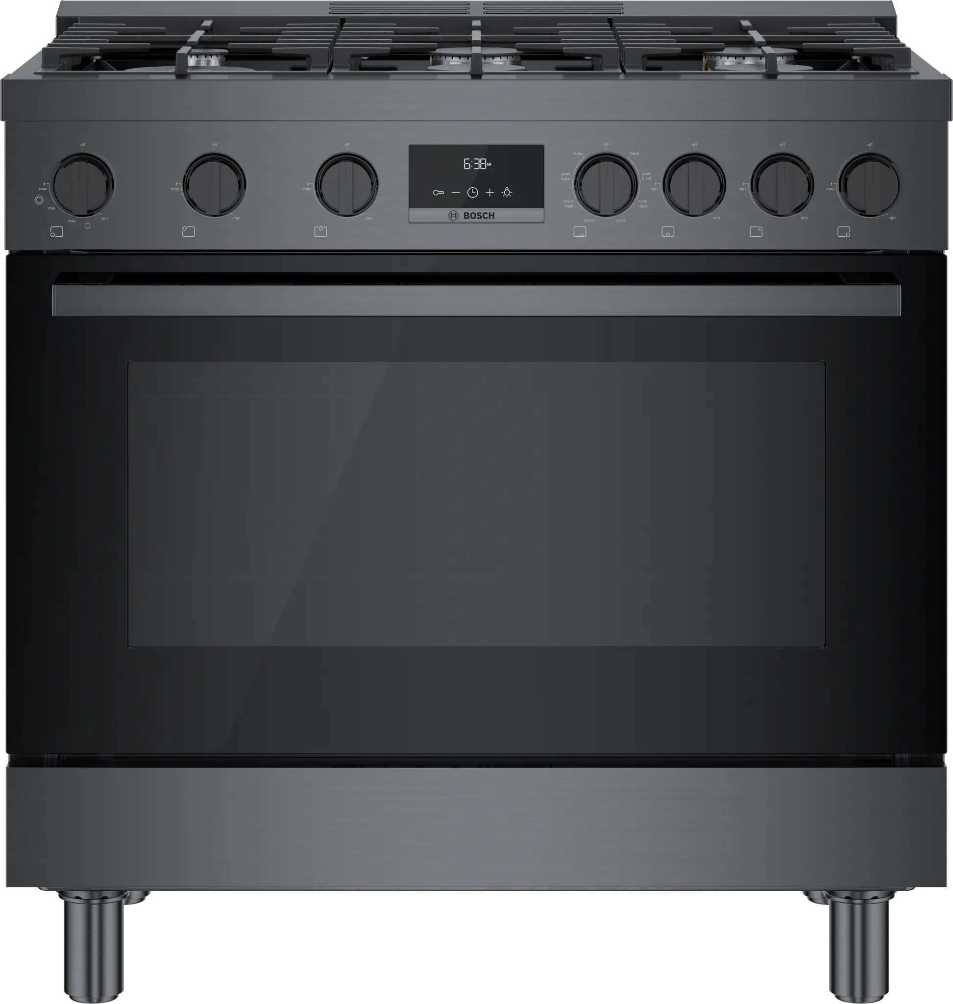 Bosch 800 Series Black 36" Dual Fuel Range Bosch 800 Series Black 36" Dual Fuel Range