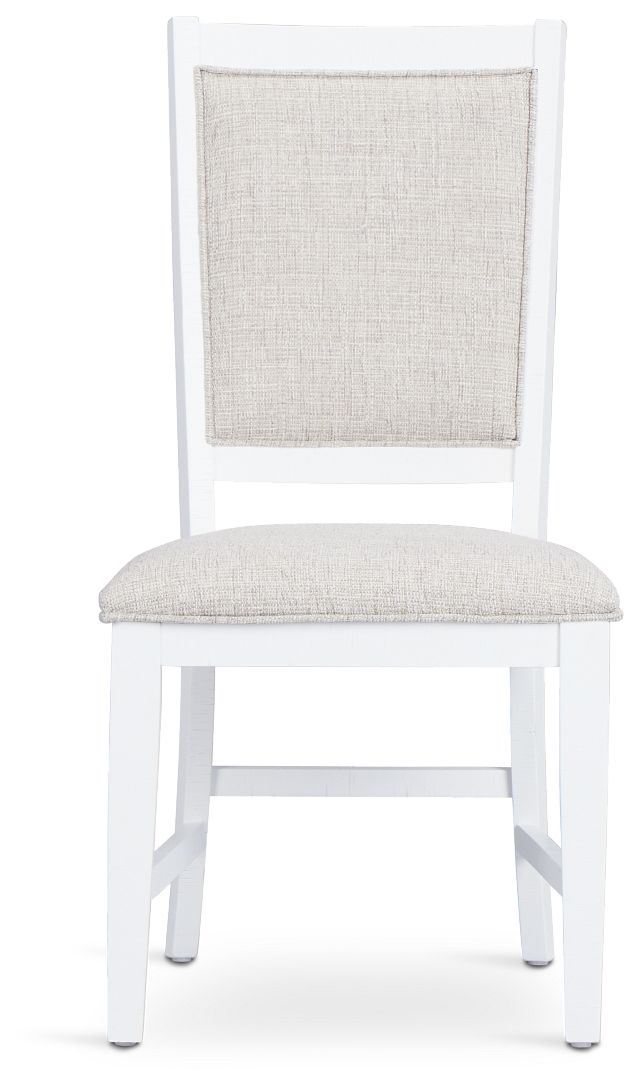 Heron Cove White Upholstered Side Chair