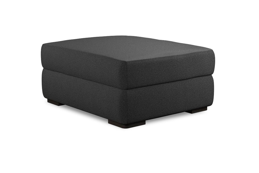 Edgewater Delray Dark Gray Ottoman
