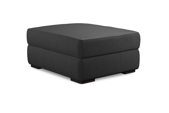 Edgewater Delray Dark Gray Ottoman