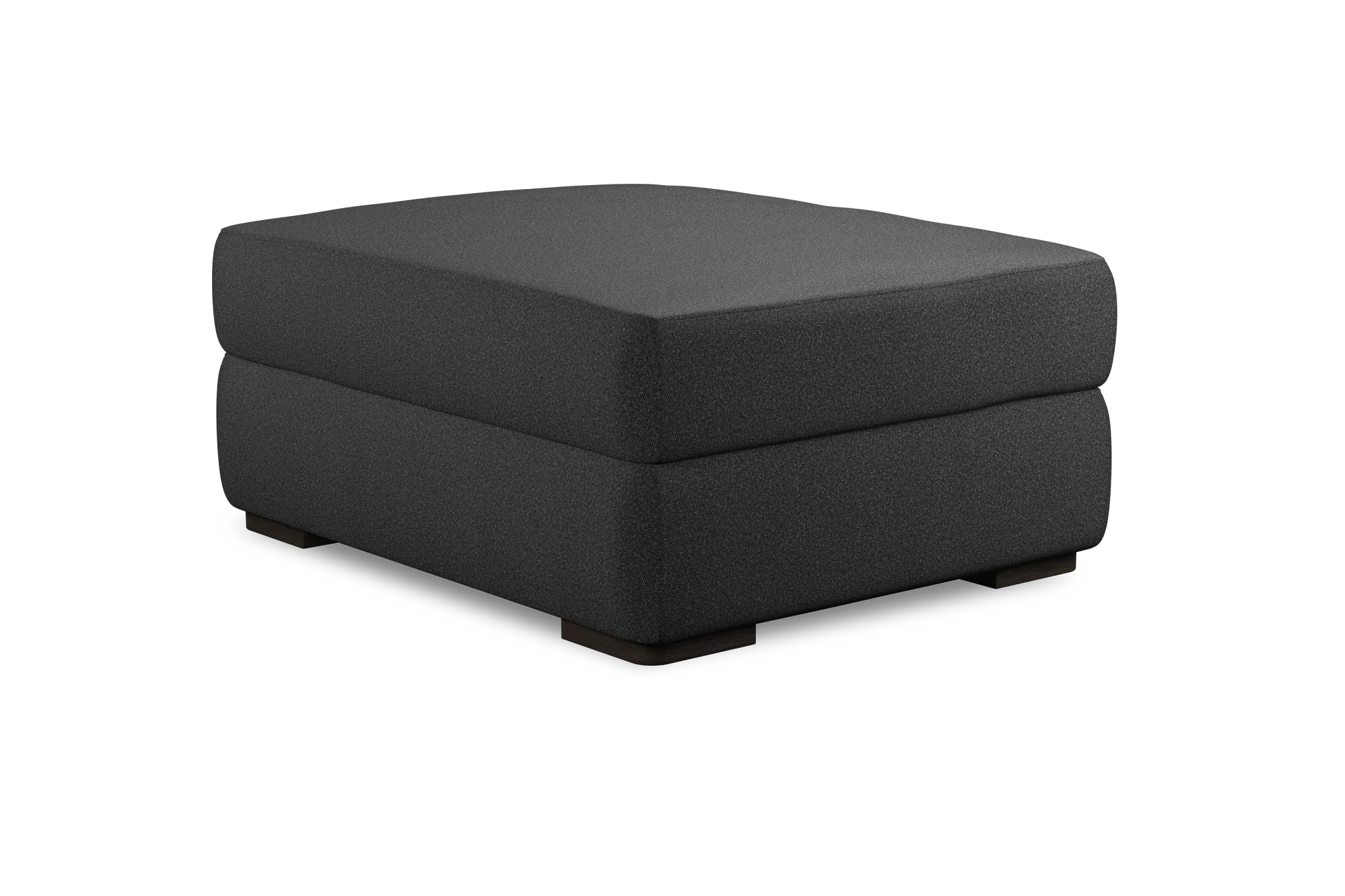 Edgewater Delray Dark Gray Ottoman