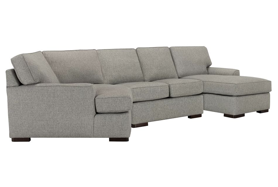 Austin Gray Fabric Right Facing Chaise Cuddler Sectional Living Room Sectionals City Furniture Austin Gray Fabric Right Facing Chaise, Sectional Sofa Cuddler Chaise