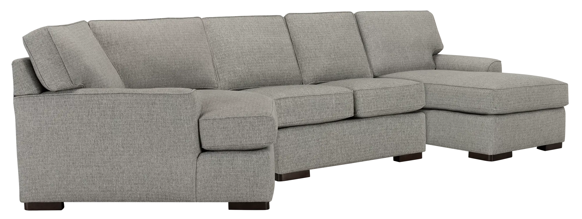 Austin Gray Fabric Right Chaise Cuddler Sectional Austin Gray Fabric Right Chaise Cuddler Sectional