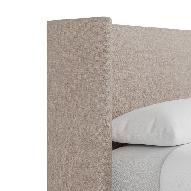 Captiva Elite Light Taupe 48" Upholstered Shelter Bed