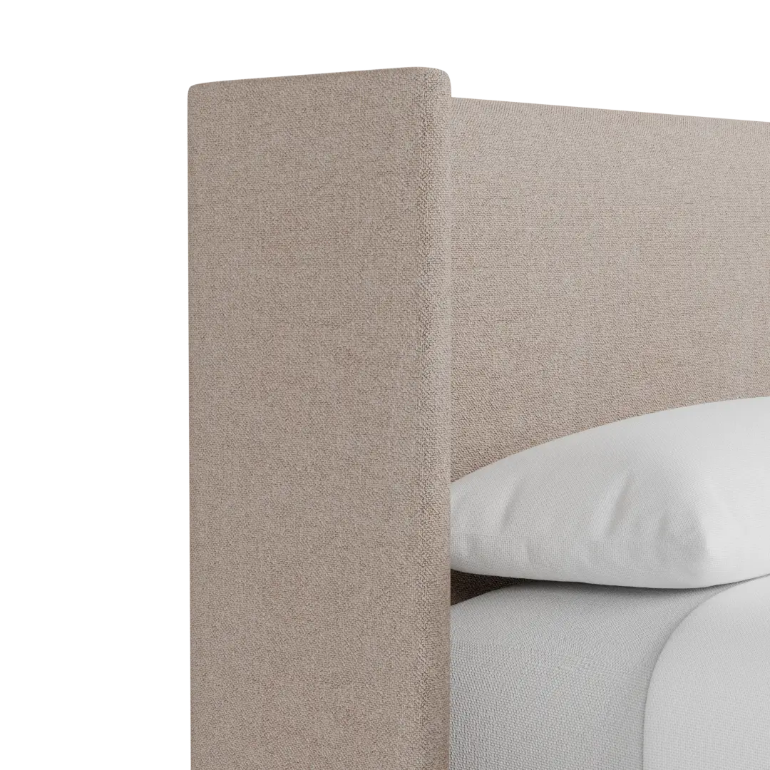 Captiva Elite Light Taupe 48" Upholstered Shelter Bed Captiva Elite Light Taupe 48" Upholstered Shelter Bed