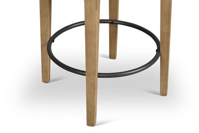 Libby Whitemicro 24" Upholstered Barstool