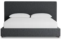 Grayton Delray Dark Gray 54" Upholstered Platform Bed