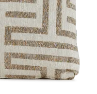 Doric Beige 18" Accent Pillow