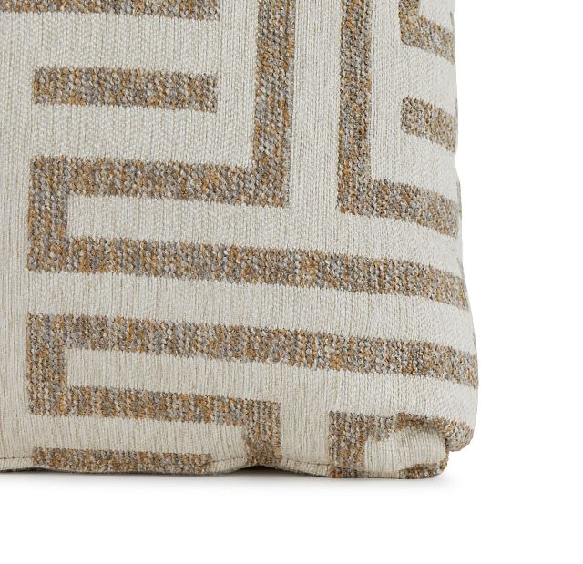 Doric Beige 18" Accent Pillow