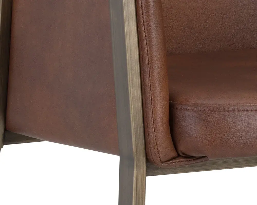 Liana Brown Upholstered Arm Chair Liana Brown Upholstered Arm Chair