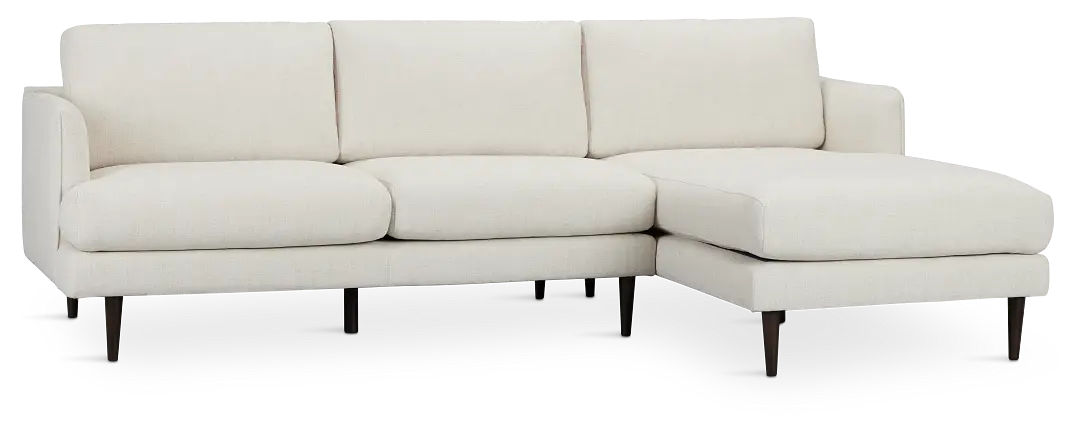 Easton Light Beige Fabric Right Chaise Sectional Easton Light Beige Fabric Right Chaise Sectional