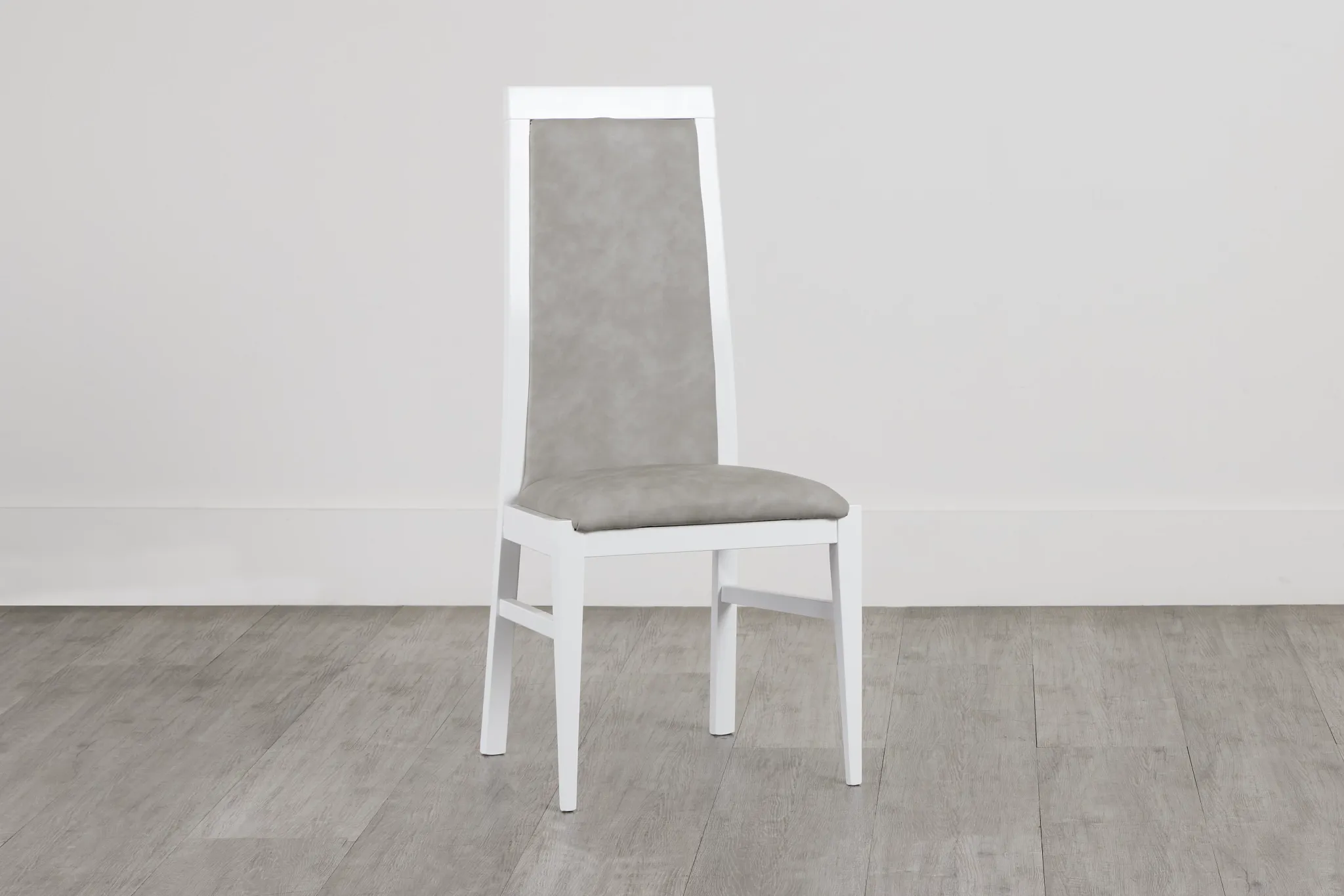 Verona White Upholstered Side Chair