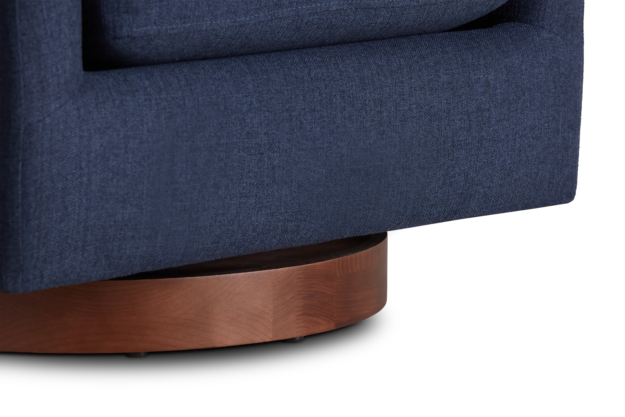 Paloma Dark Blue Micro Swivel Accent Chair