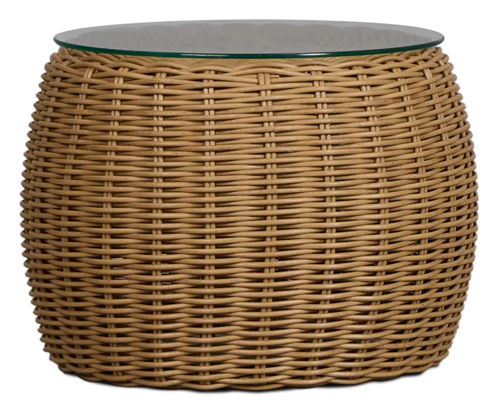 Mallorca Brown Round End Table Mallorca Brown Round End Table