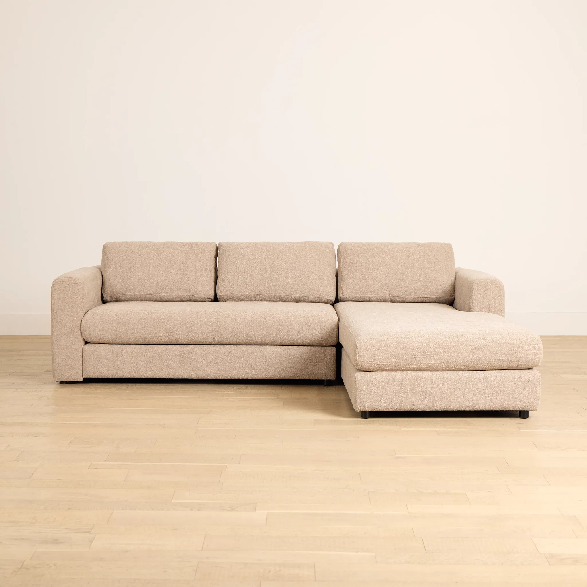 Alma Taupe Fabric Right Chaise Sectional