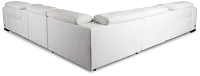 Lombardy White Micro Large Dual Power Reclining Two-arm Sectional