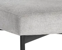 Mabel Light Gray Upholstered Side Chair