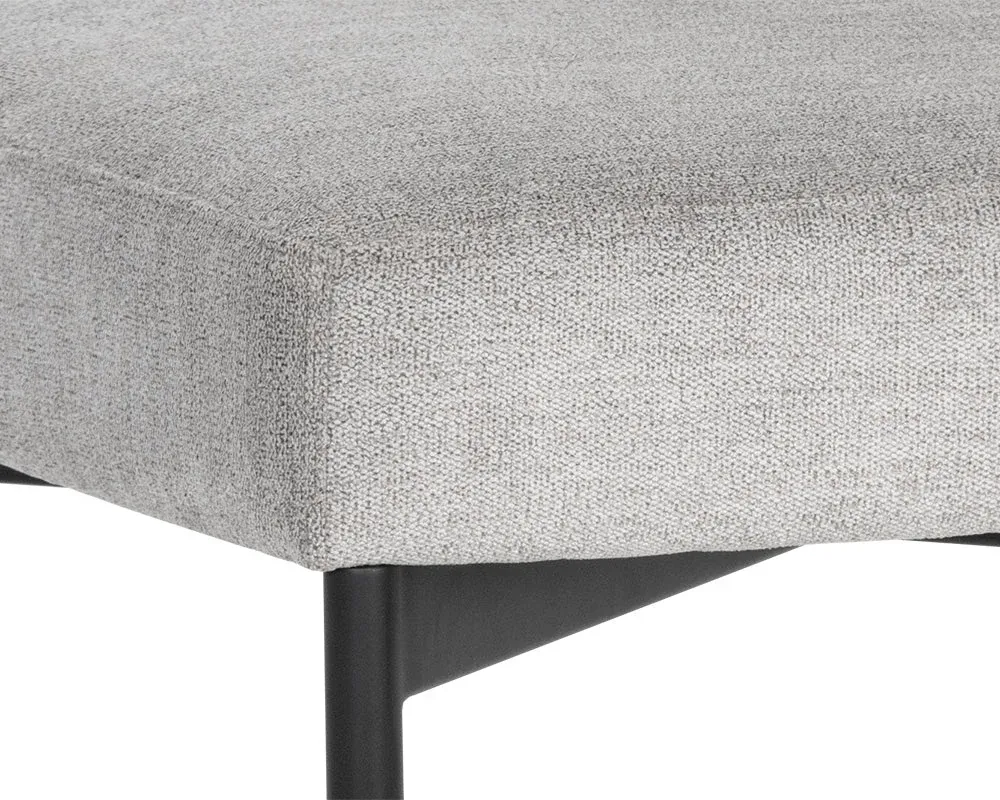 Mabel Light Gray Upholstered Side Chair