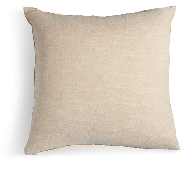Gratise Beige 22" Square Accent Pillow
