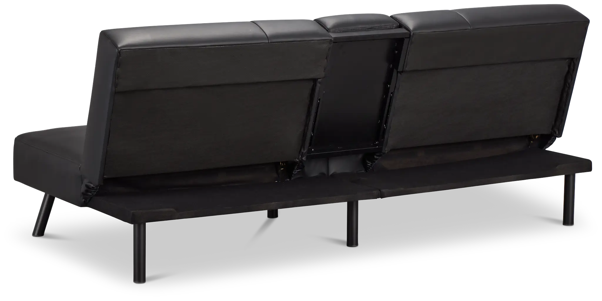 Andes Black Micro Sofa Futon Andes Black Micro Sofa Futon