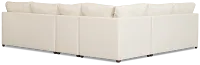 Tate Light Beige Fabric Medium Two-arm Sectional