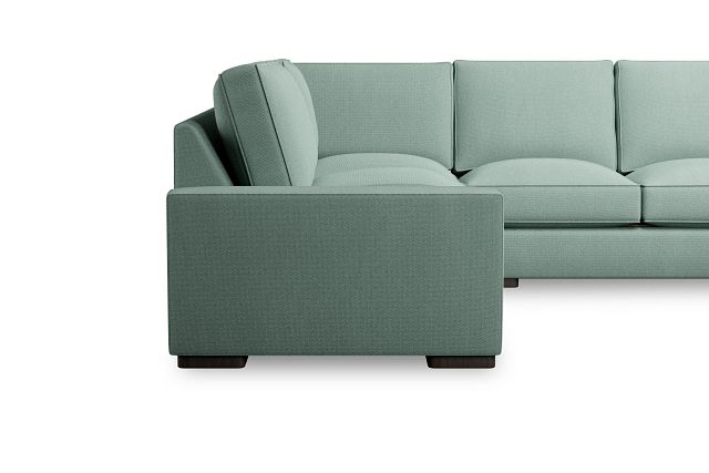 Edgewater Delray Light Green Small Two-arm Sectional