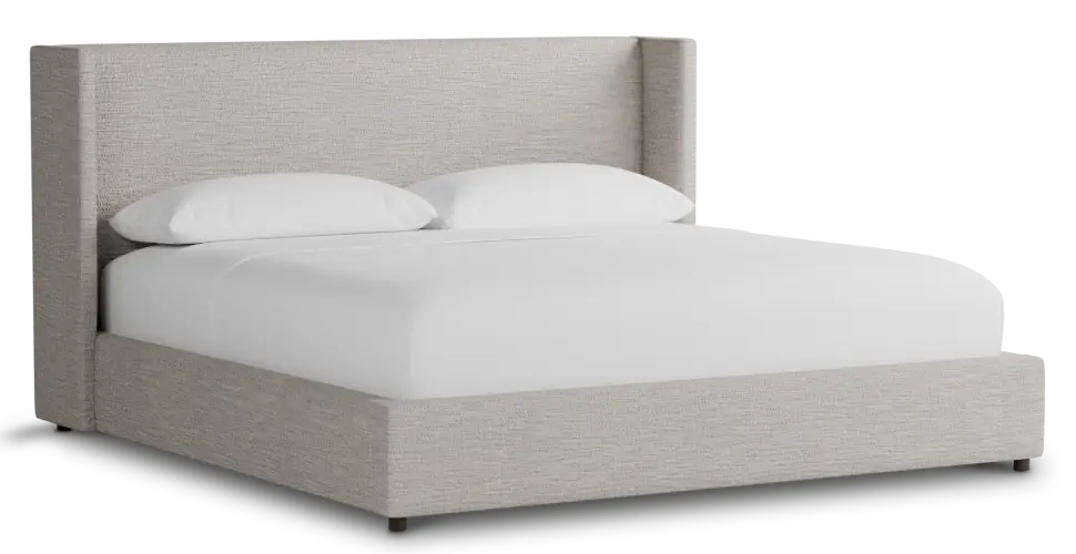 Captiva Maguire Pewter 48" Upholstered Shelter Bed Captiva Maguire Pewter 48" Upholstered Shelter Bed