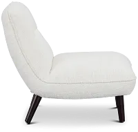 Lilac White Fabric Accent Chair