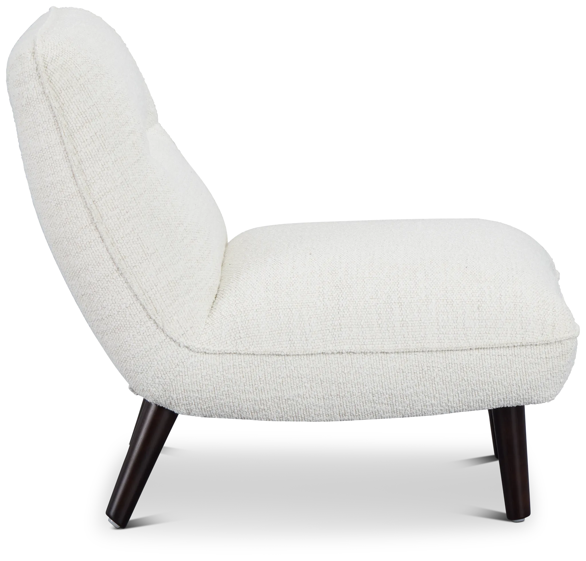 Lilac White Fabric Accent Chair