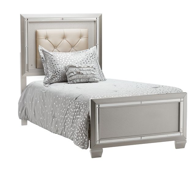 Platinum Silver Uph Panel Bed (0)