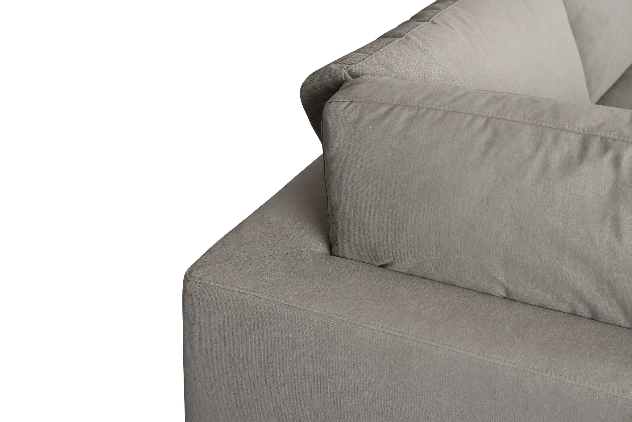 Grant Light Gray Fabric 4-piece Modular Sectional Grant Light Gray Fabric 4-piece Modular Sectional