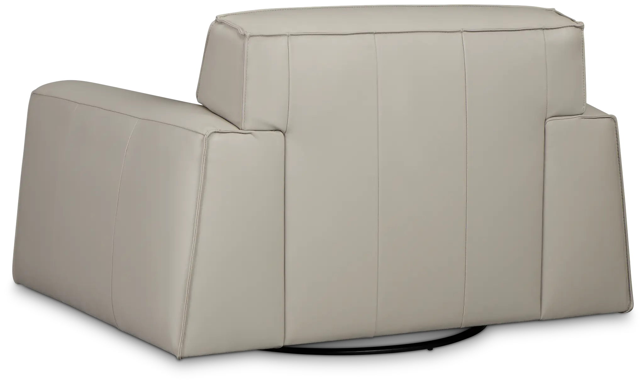 Blanca Gray Leather Swivel Chair Blanca Gray Leather Swivel Chair