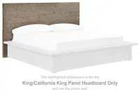 Langford Light Tone Wood Platform Headboard