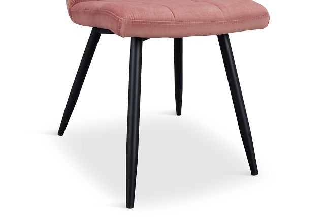Jenna Pink Velvet Upholstered Side Chair