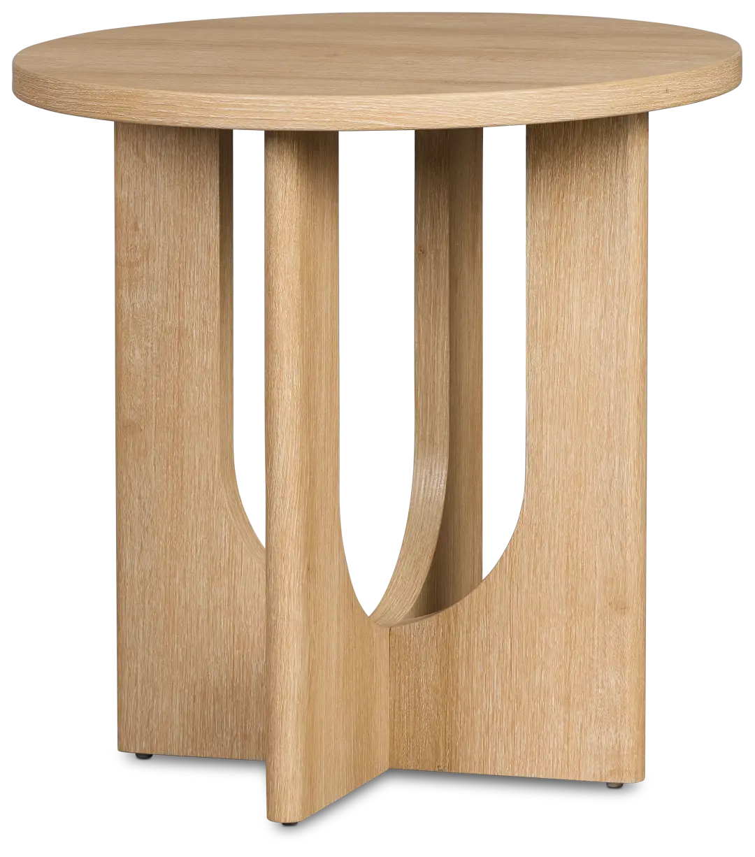 Lyndie Light Tone Round End Table Lyndie Light Tone Round End Table