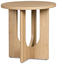 Lyndie Light Tone Round End Table
