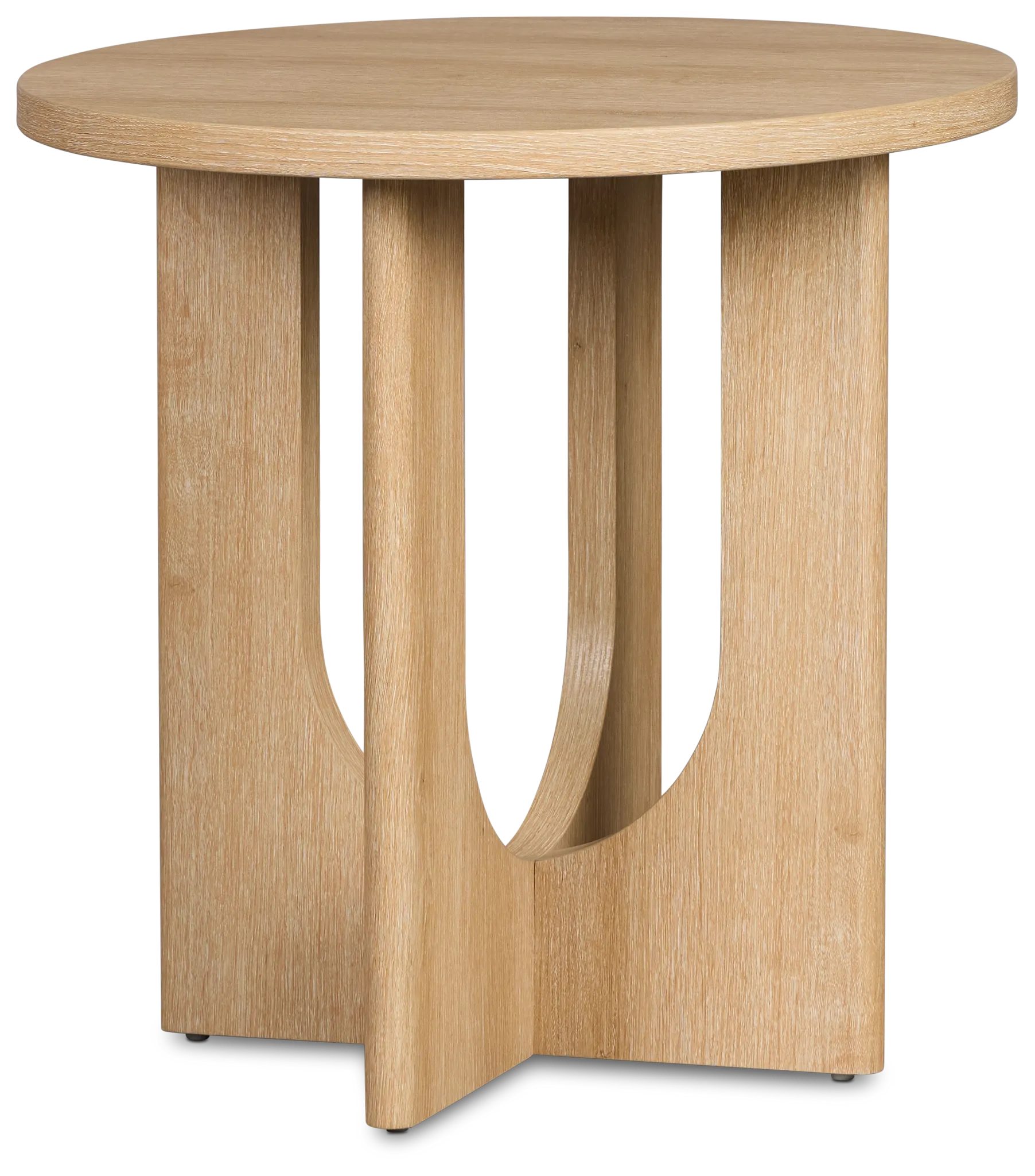 Lyndie Light Tone Round End Table