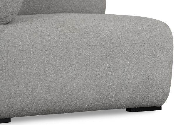 Celeste Light Gray Fabric Left Chair