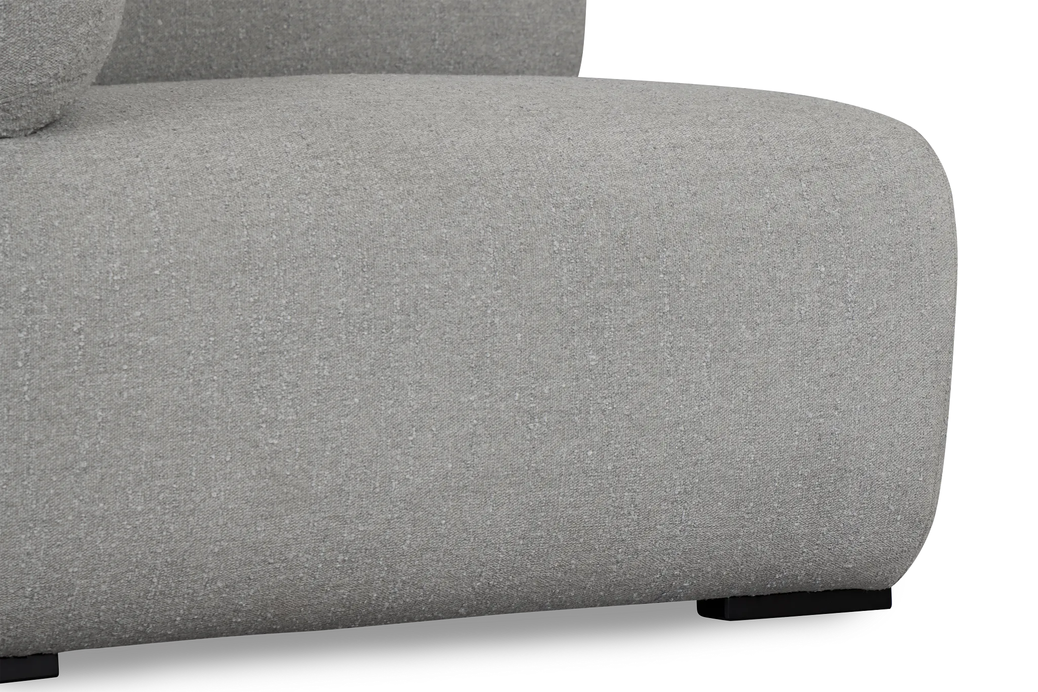 Celeste Light Gray Fabric Left Chair